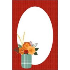 bouquet flat card