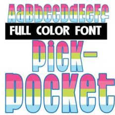 pickpocket color font