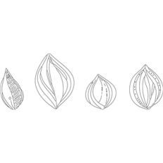leaves sketch set