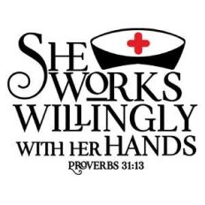 she works willingly with her hands