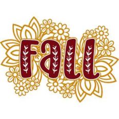 floral fall sign