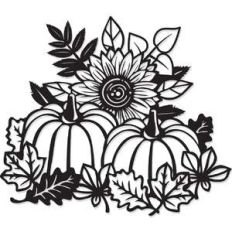 fall pumpkin arrangement