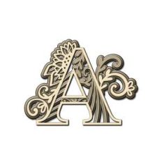layered mandala monogram a