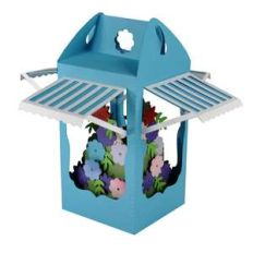 flower shop filled lantern