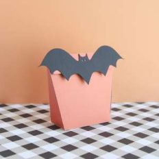 bat fold over treat bag