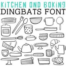 cg kitchen and baking dingbats