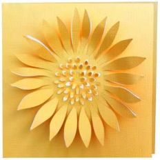 sunflower 3d card