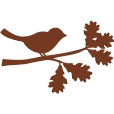 fall bird on branch