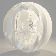 four layered pop up sphere alice