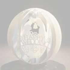four layered pop up sphere wedding