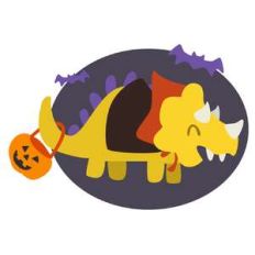 halloween triceratops dinosaur
