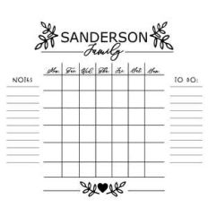 family calendar