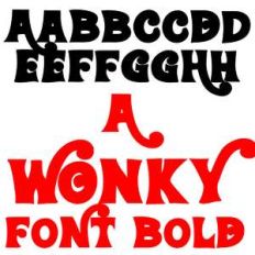 zp wonky font bold