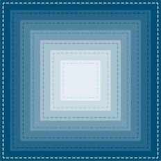 stitched square nesting shape