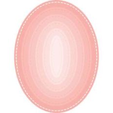 stitched oval nesting shape