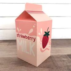 strawberry milk play food