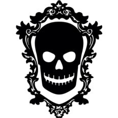 skull cameo frame