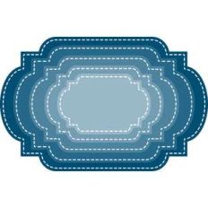 stitched nesting flat card