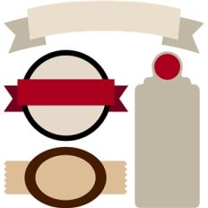 vintage banners and seals