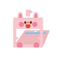 cute rabbit photo frame card