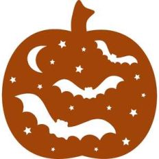 halloween bat pumpkin