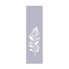 cut out feather bookmark