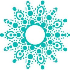 dot mandala monogram frame