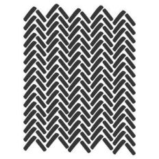 brushstroke chevron stencil