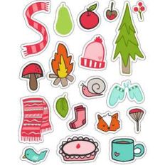 ml autumn fires stickers