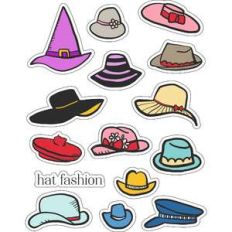 ml hat fashion stickers