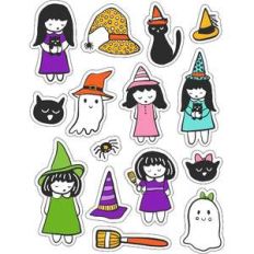 ml little witches stickers