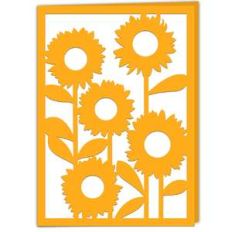 sunflower garden card