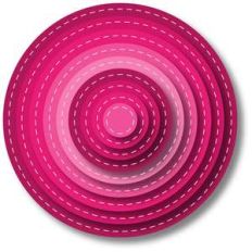 nested stitched circles