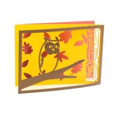 tri-fold owl card
