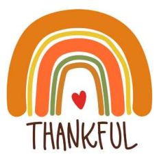 thankful rainbow