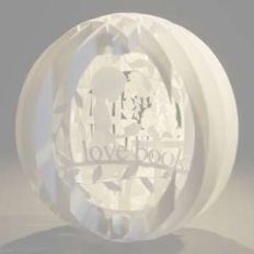 four layered pop up sphere book