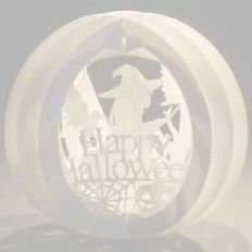 three layered pop up sphere halloween