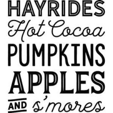 hay rides and hot cocoa