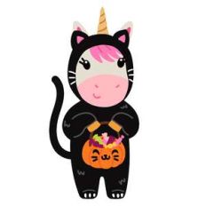halloween unicorn in cat costume
