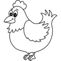 chicken outline