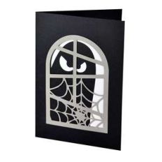 halloween ghostly window card