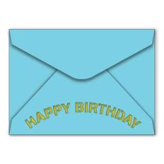 a7 envelope with happy birthday cutout