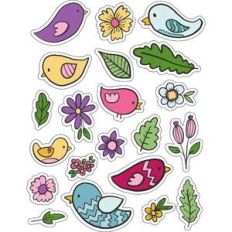 ml birdie in the trees stickers
