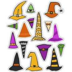 ml witch hats and such stickers