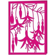 fuchsia flower card