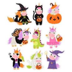 halloween unicorn stickers