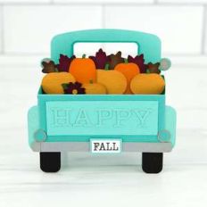 box card pumpkin truck back