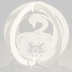 one layered pop up sphere scorpio