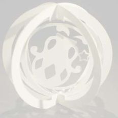 one layered pop up sphere aquarius