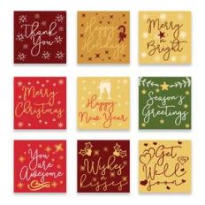 holiday print and cut cards